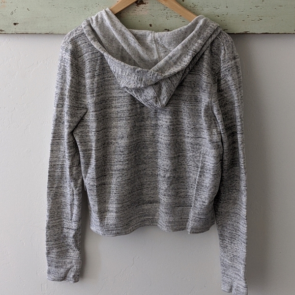 SO I NWT Heather Gray Zippered Lounge Life Hoodie Sweatshirt, L - Picture 9 of 11